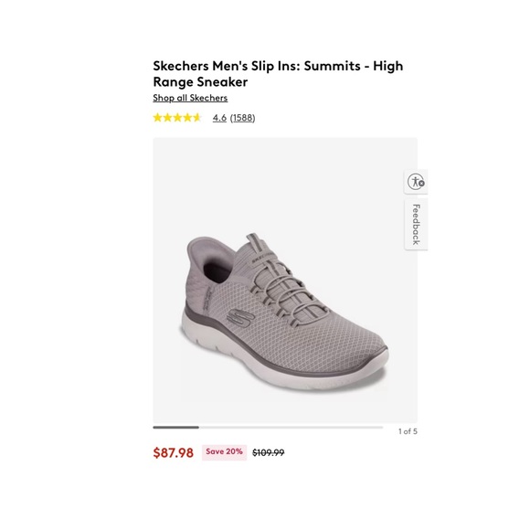 ⭐️FALL SALE ⭐️BNWT Men’s Sketchers High Summit Slip On. Size 13. - Picture 1 of 12